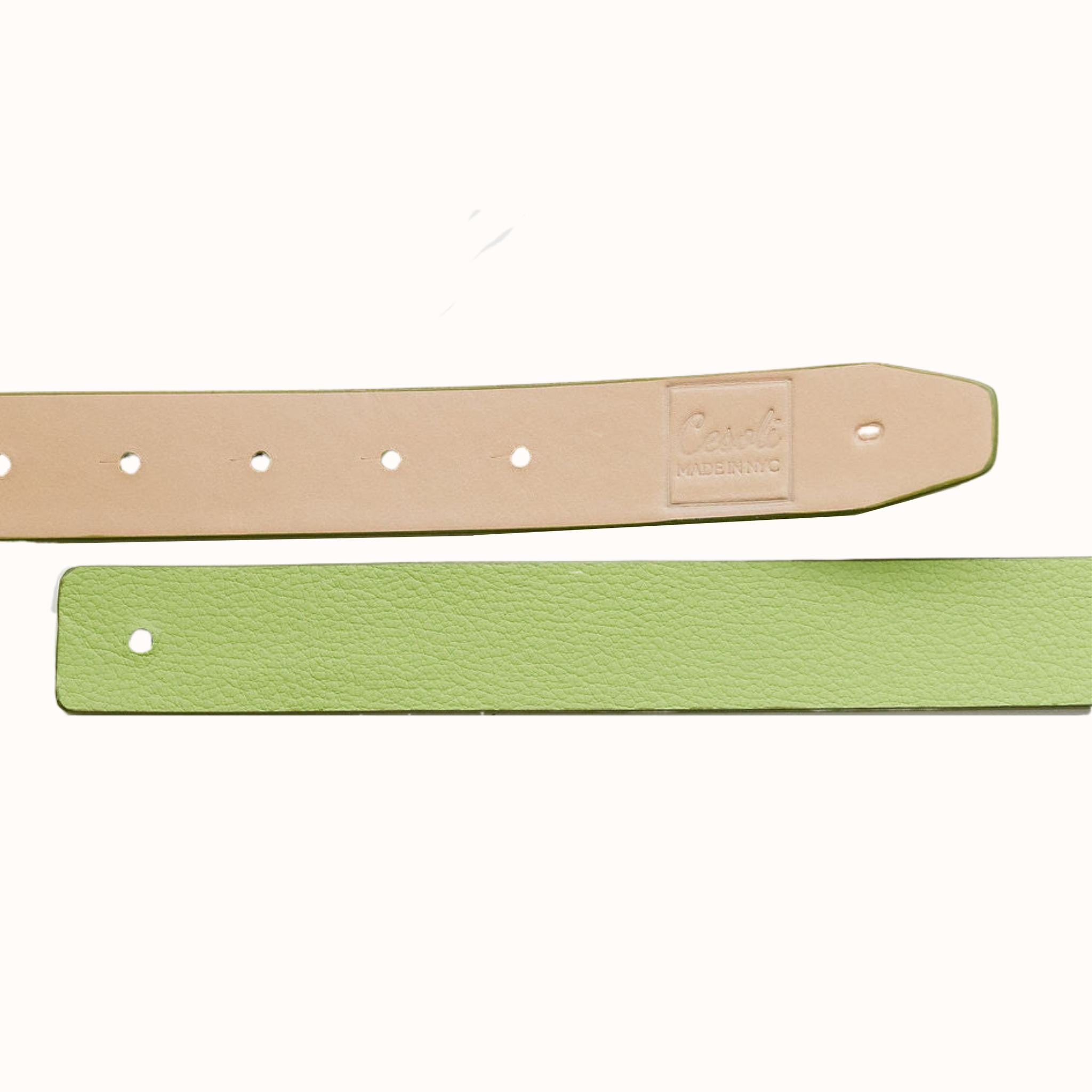 Cesoli Court Buckle Gold Blush Magnolia Reversible Tennis Leather Belt 3cm 85cm Magnolia Flower Belt Buckle | MIMOSA Handcrafted main image 3