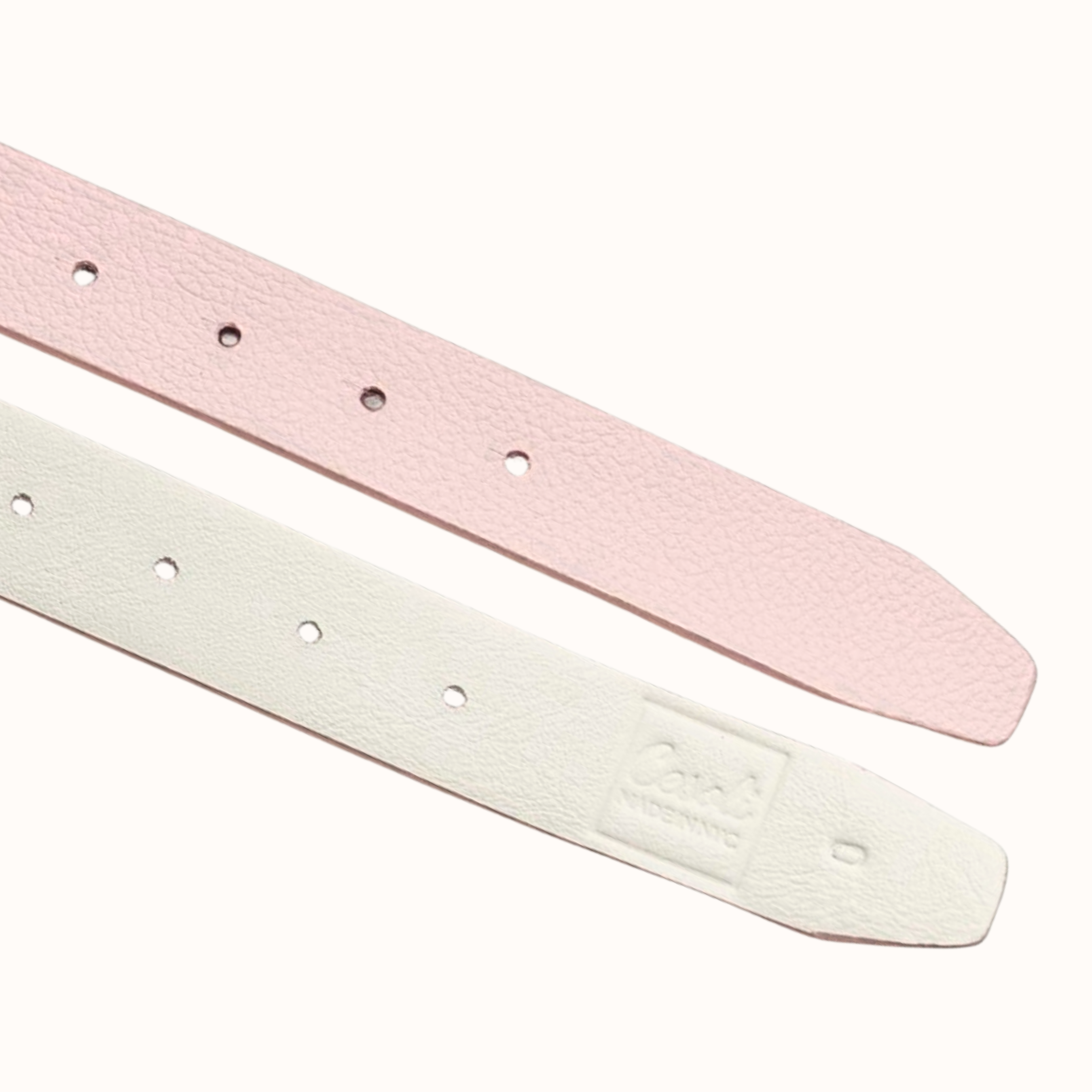Blush & Magnolia Reversible Leather Belt | 3cm – Cesoli