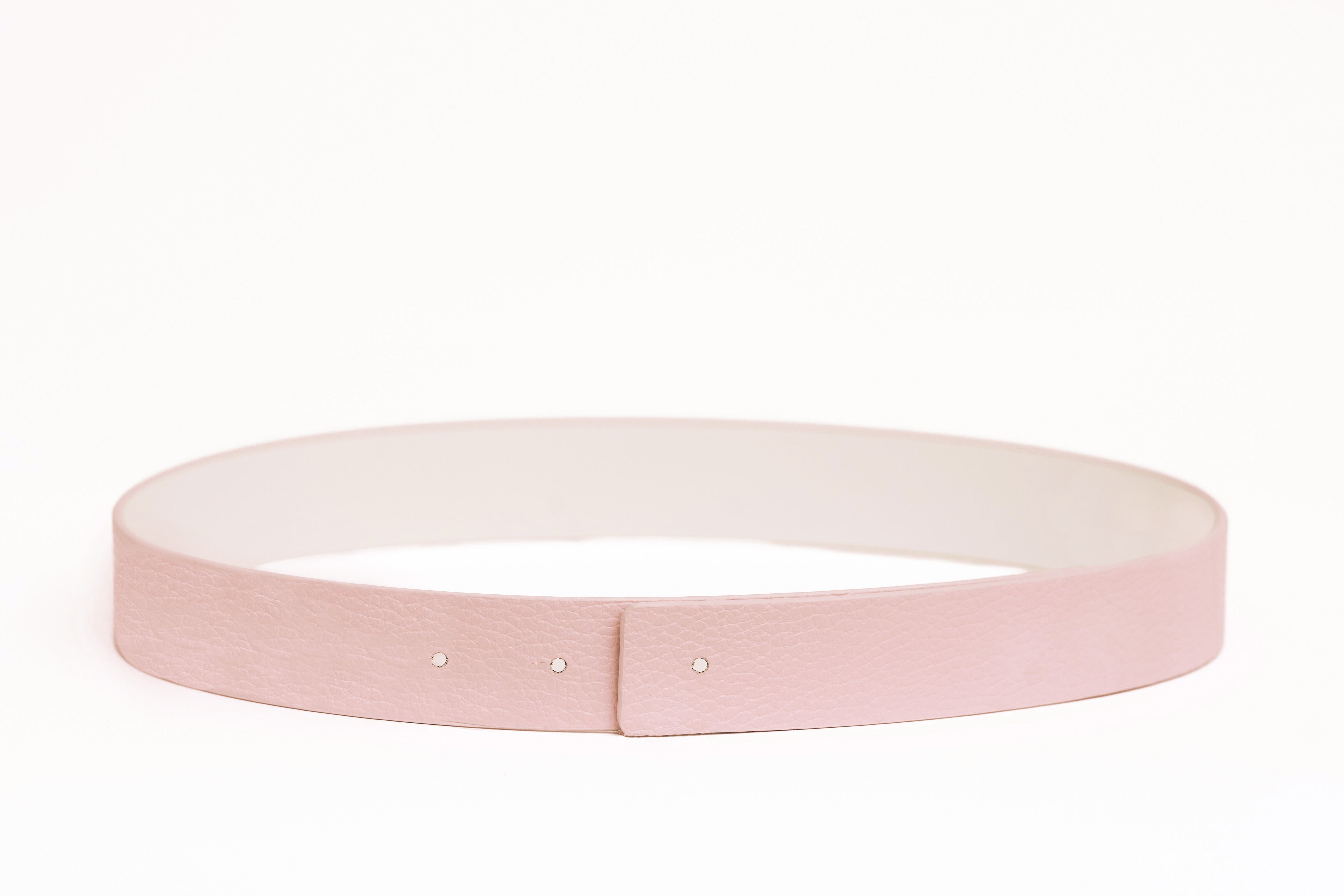Blush & Magnolia Reversible Leather Belt | 3cm – Cesoli display picture 2